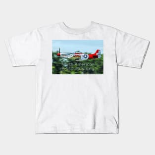 2-Sided P-51D Mustang Flyby Kids T-Shirt